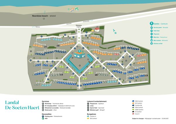 Plattegrond van Landal De Soeten Haert