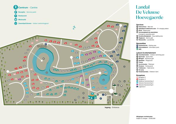 Plattegrond van Landal De Veluwse Hoevegaerde