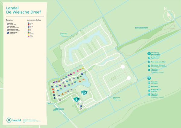 Plattegrond van Landal De Wielsche Dreef