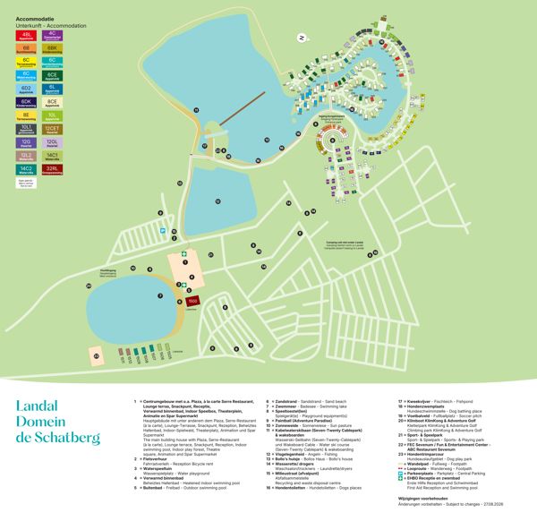 Plattegrond van Landal Domein De Schatberg