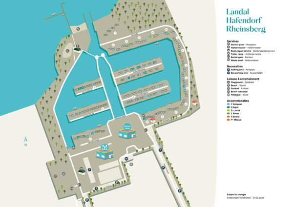 Plattegrond van Landal Hafendorf - Rheinsberg