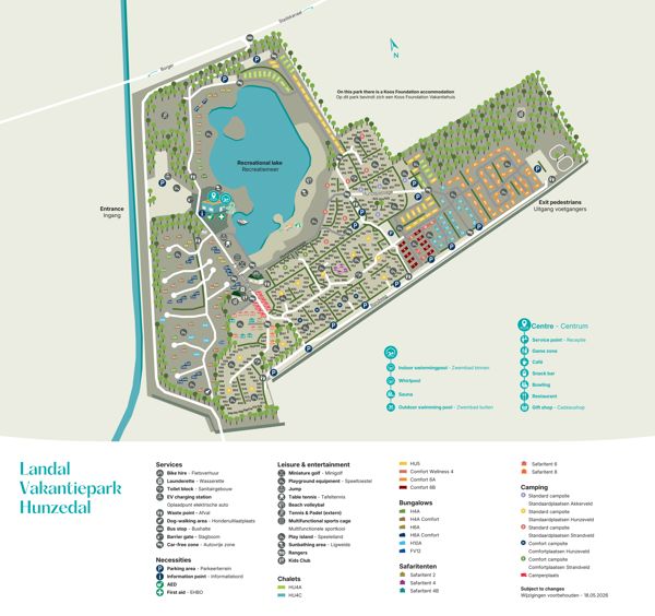 Plattegrond van Landal Hunzedal