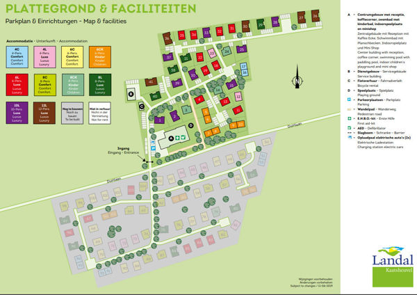 Plattegrond van Landal Kaatsheuvel