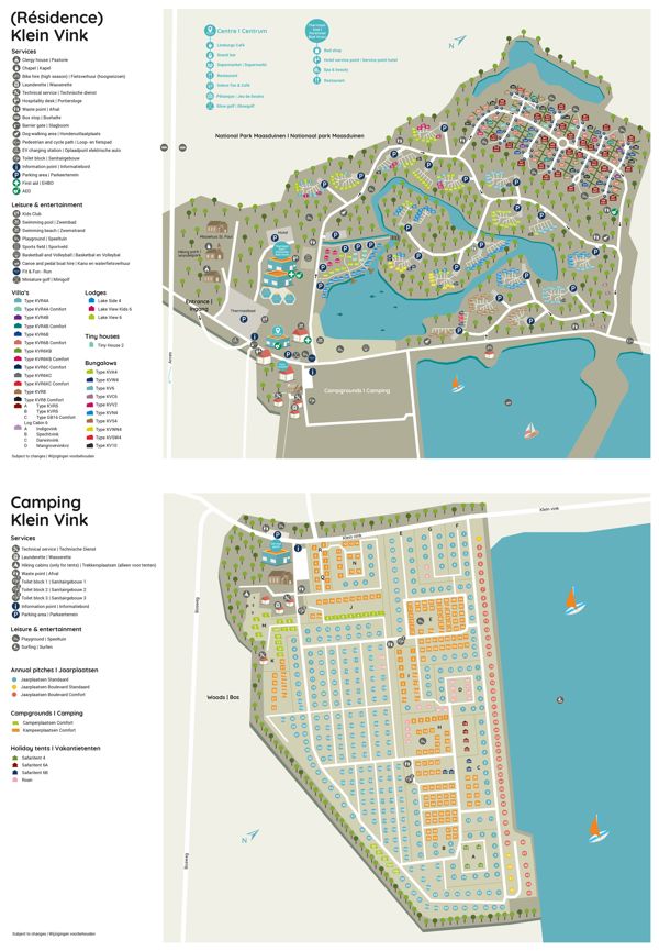 Plattegrond van Landal Klein Vink