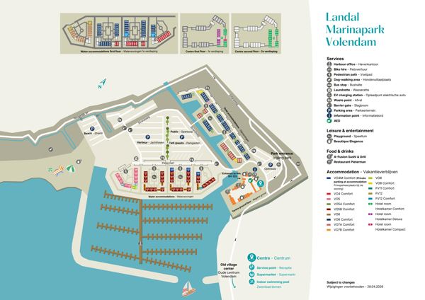 Plattegrond van Landal Marinapark Volendam