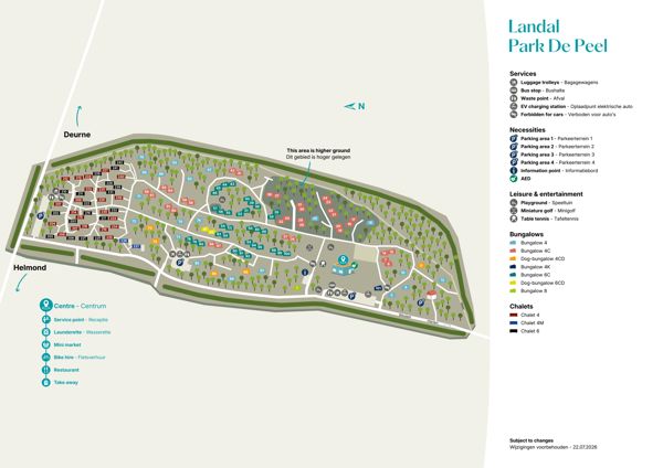 Plattegrond van Landal Park de Peel