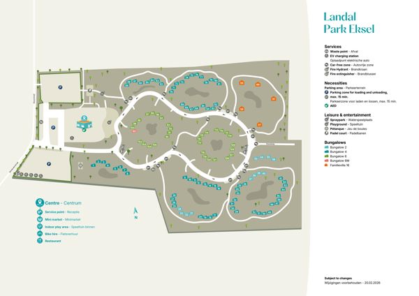 Plattegrond van Landal Park Eksel