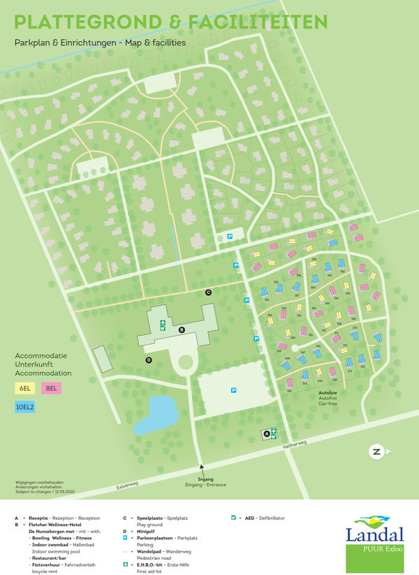 Plattegrond van Landal PUUR Exloo