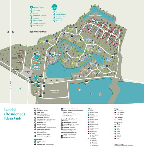 Plattegrond van Landal Résidence Klein Vink