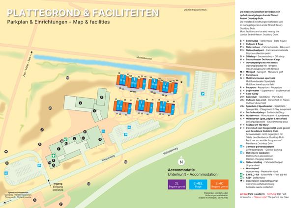 Plattegrond van Landal Residence Ouddorp Duin