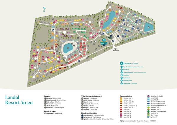 Plattegrond van Landal Resort Arcen