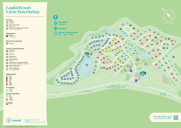 Plattegrond van Landal Resort Val de Bois Durbuy