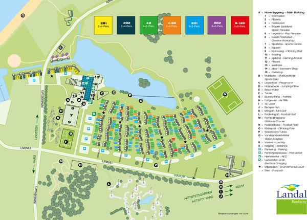 Plattegrond van Landal Rønbjerg