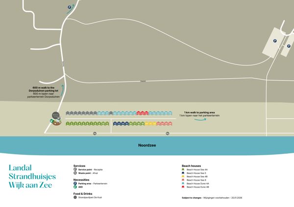 Plattegrond van Landal Strandhuisjes Wijk aan Zee