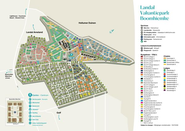 Plattegrond van Landal Vakantiepark Boomhiemke