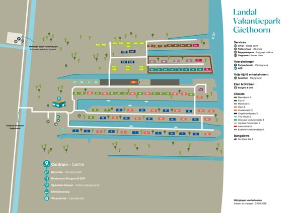 Plattegrond van Landal Vakantiepark Giethoorn