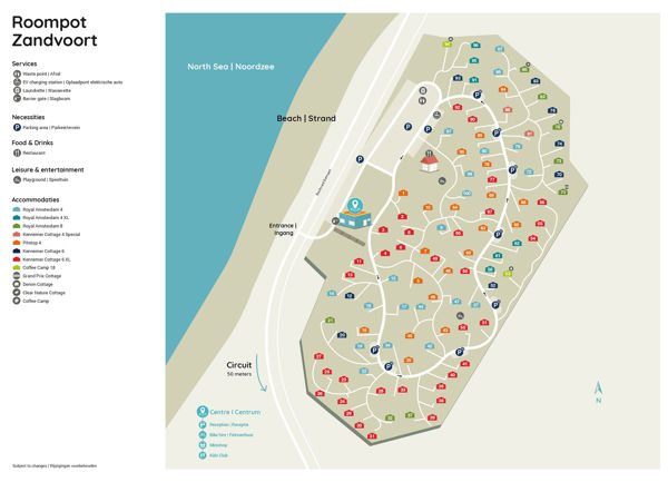 Plattegrond van Landal Vakantiepark Zandvoort