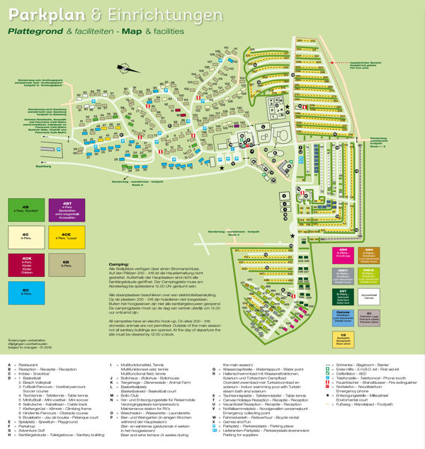 Plattegrond van Landal Warsberg