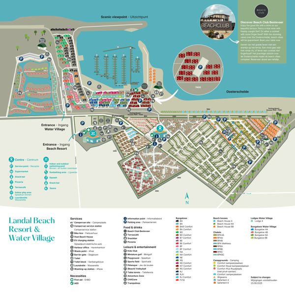 Plattegrond van Landal Water Village