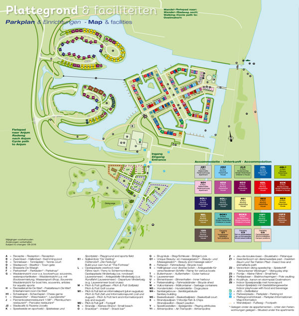 Plattegrond van Landal Waterpark Esonstad