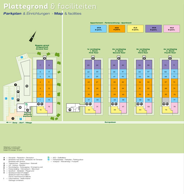 Plattegrond van Landal West Terschelling