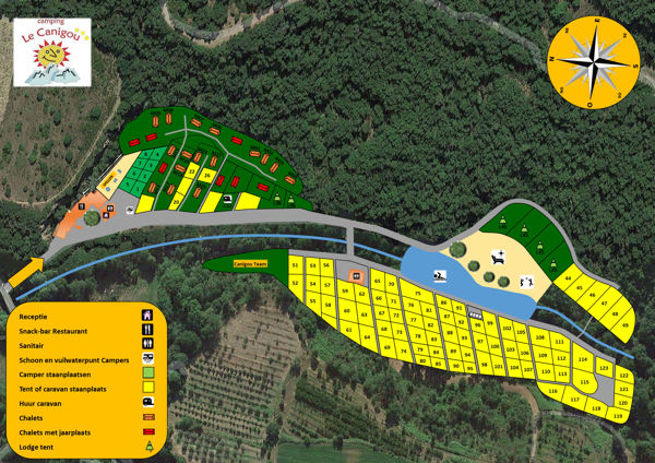 Plattegrond van Le Canigou