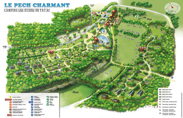 Plattegrond van Le Pech Charmant