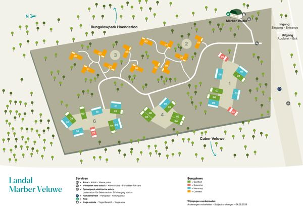 Plattegrond van Marber Veluwe