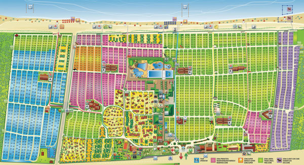 Plattegrond van Marina di Venezia