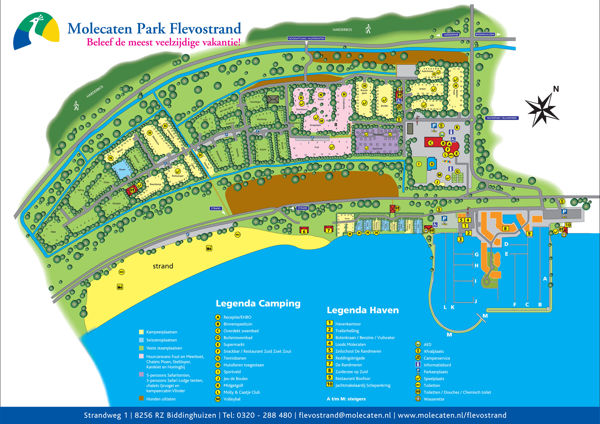 Plattegrond van Molecaten Park Flevostrand