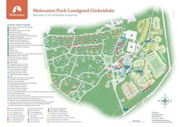 Plattegrond van Molecaten Park Landgoed Ginkelduin