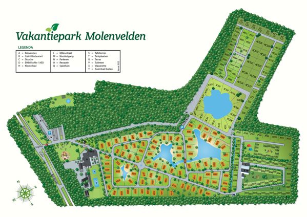 Plattegrond van Molenvelden