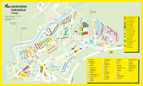 Plattegrond van Norcenni Girasole Village