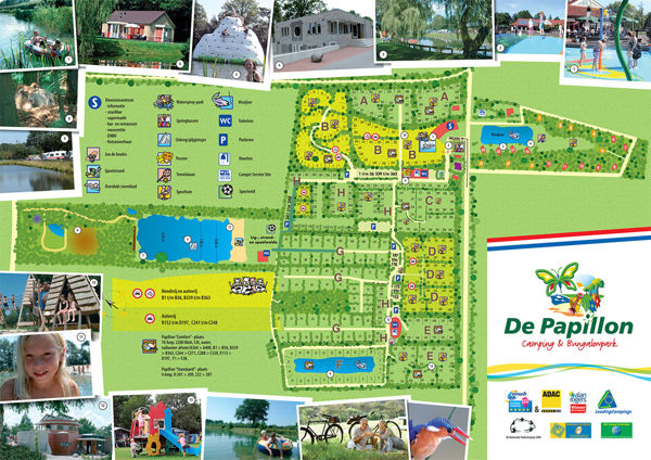 Plattegrond van Papillon Country Resort