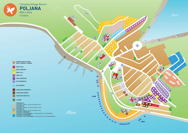 Plattegrond van Poljana