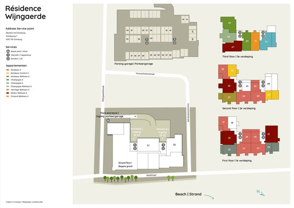 Plattegrond van Résidence Wijngaerde