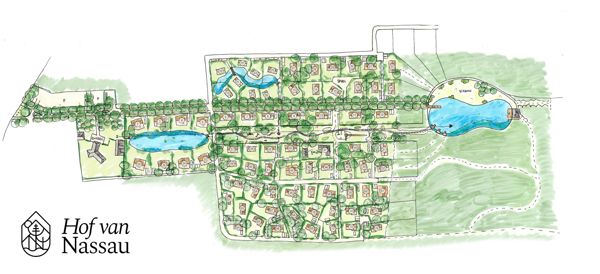 Plattegrond van Resort Hof van Nassau 