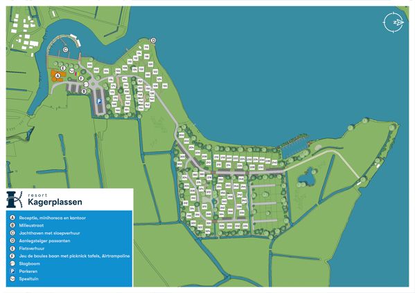 Plattegrond van Resort Kagerplassen