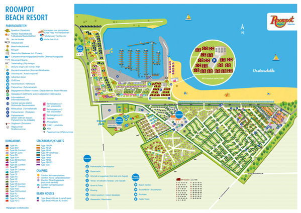 Plattegrond van Roompot Beach Resort