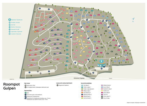 Plattegrond van Roompot Gulpen