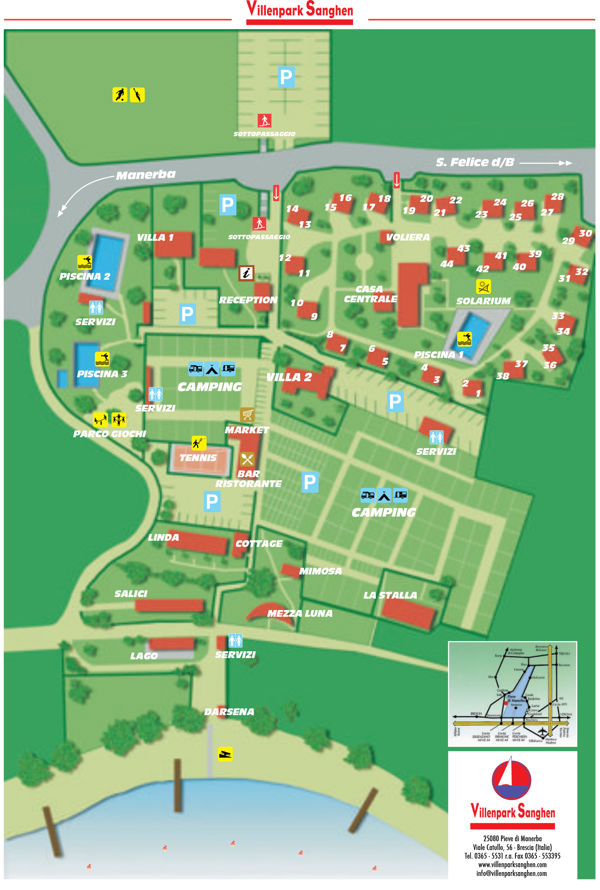 Plattegrond van Sanghen