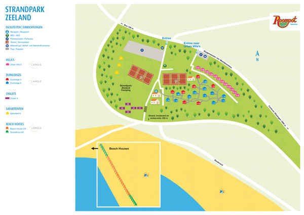 Plattegrond van Strandpark Zeeland