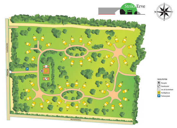 Plattegrond van Striks Erve