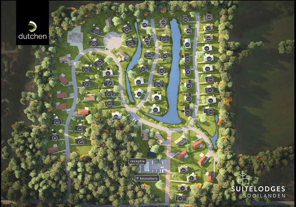 Plattegrond van Suitelodges Gooilanden