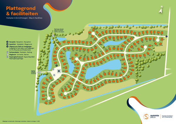 Plattegrond van Summio Duynparc De Heeren van 's-Gravesande