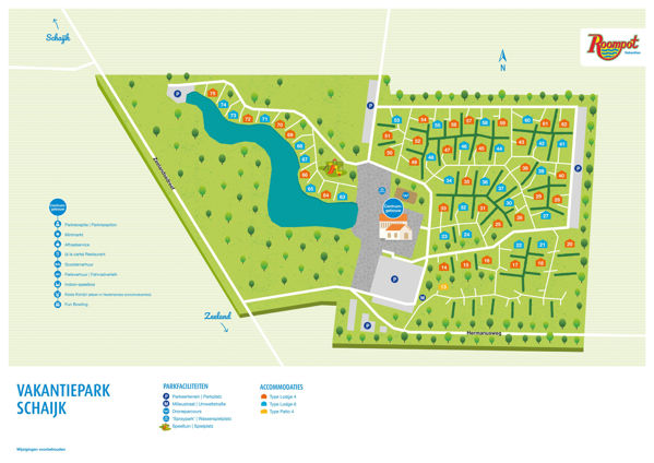 Plattegrond van Summio Vakantiepark Schaijk