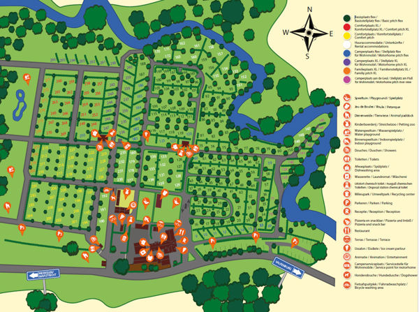 Plattegrond van 't Geuldal