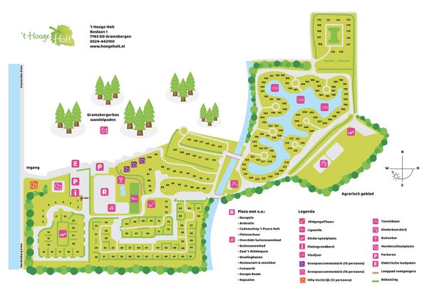 Plattegrond van 't Hooge Holt