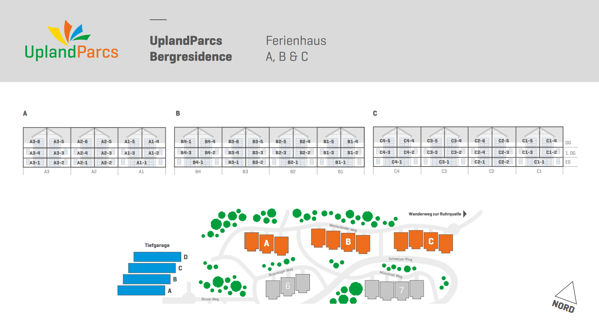 Plattegrond van UplandParcs W3