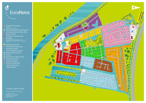 Plattegrond van Vakantiepark de Beemster